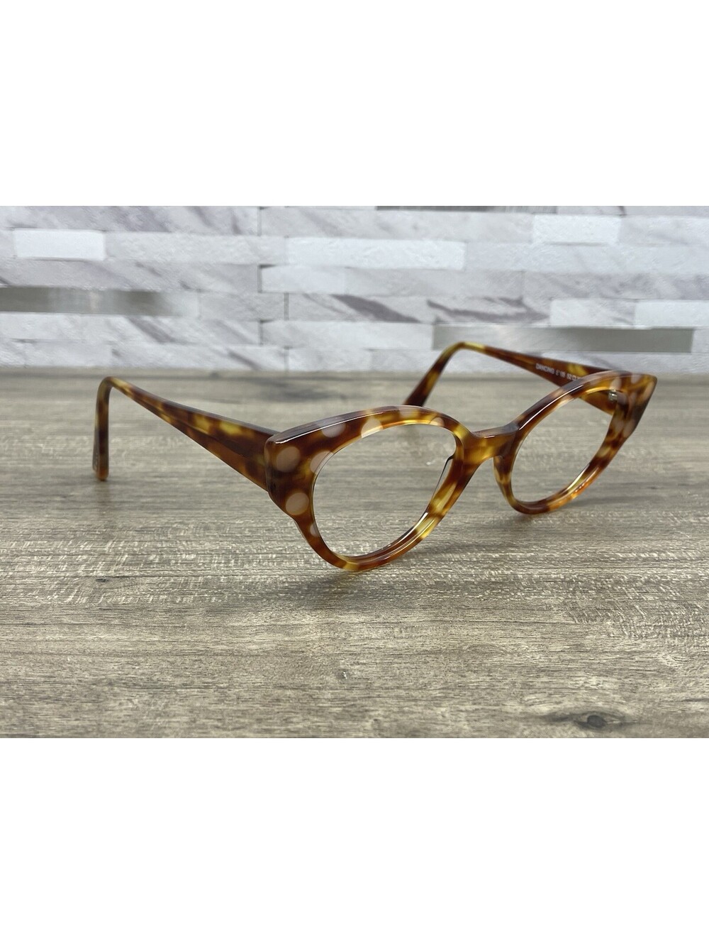 Rare Jean Lafont DANCING Eyeglasses Amber Tortoise Frames 52[]20-140 France